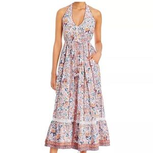 Poupette St. Barth Carine Printed Maxi Dress  NWT